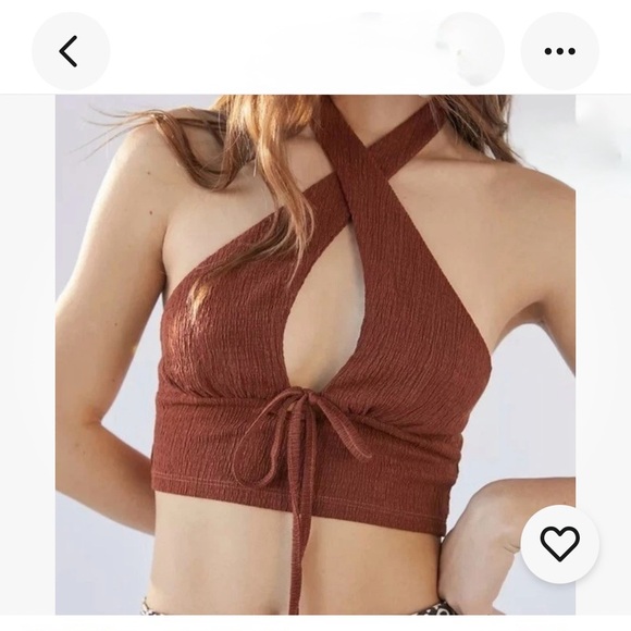 Urban Outfitters Tops - Urban Outfitters Valerian Brown Halter Top